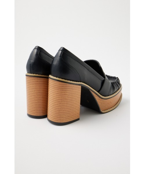 MOUSSY（マウジー）の「PLATFORM SQUARE ローファー（ローファー・レディース・ブラウン/ブラック・SMALL/MEDIUM/LARGE）」の5枚目の写真