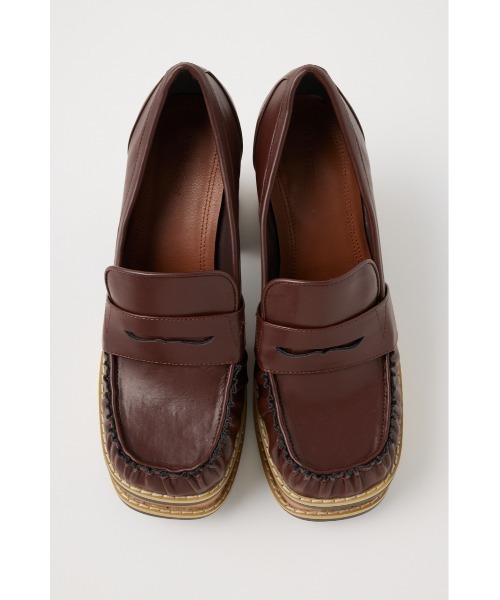 MOUSSY（マウジー）の「PLATFORM SQUARE ローファー（ローファー・レディース・ブラウン/ブラック・SMALL/MEDIUM/LARGE）」の15枚目の写真