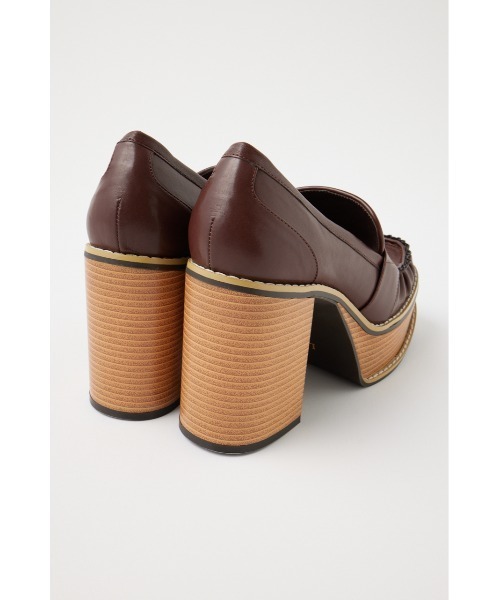 MOUSSY（マウジー）の「PLATFORM SQUARE ローファー（ローファー・レディース・ブラウン/ブラック・SMALL/MEDIUM/LARGE）」の9枚目の写真