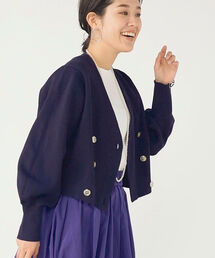 NOLLEY’S | 《手洗い可能》片畦ダブルVネックカーディガン(カーディガン/ボレロ)