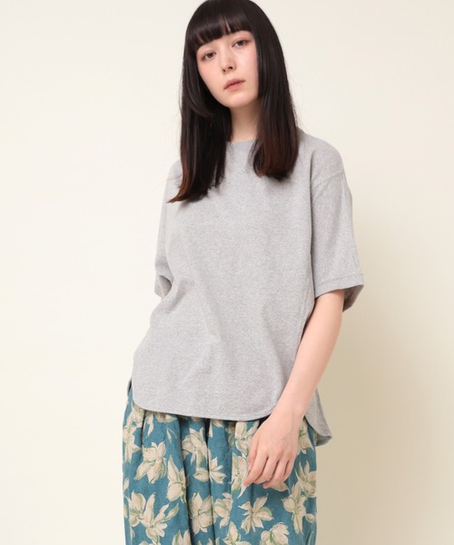 RNA-N（アールエヌエーエヌ）の「M1997 反毛オーガニック天竺Ｔシャツ（Tシャツ/カットソー・レディース・ブルー/ダークブルー/杢グレー・MEDIUM）」の2枚目の写真