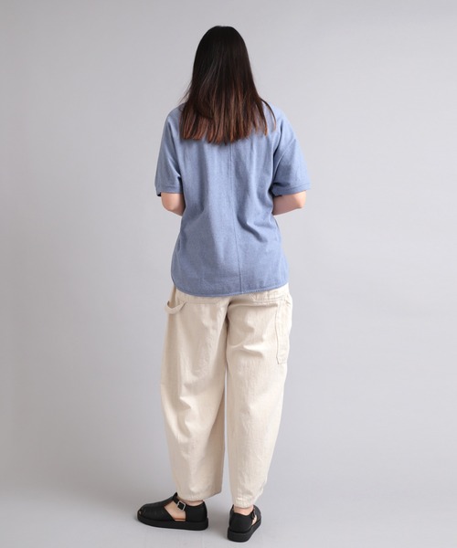RNA-N（アールエヌエーエヌ）の「M1997 反毛オーガニック天竺Ｔシャツ（Tシャツ/カットソー・レディース・ブルー/ダークブルー/杢グレー・MEDIUM）」の13枚目の写真