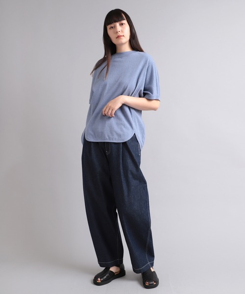 RNA-N（アールエヌエーエヌ）の「M1997 反毛オーガニック天竺Ｔシャツ（Tシャツ/カットソー・レディース・ブルー/ダークブルー/杢グレー・MEDIUM）」の10枚目の写真