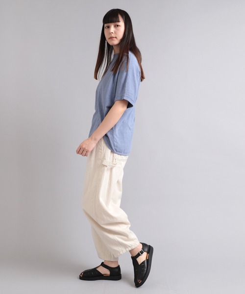RNA-N（アールエヌエーエヌ）の「M1997 反毛オーガニック天竺Ｔシャツ（Tシャツ/カットソー・レディース・ブルー/ダークブルー/杢グレー・MEDIUM）」の11枚目の写真