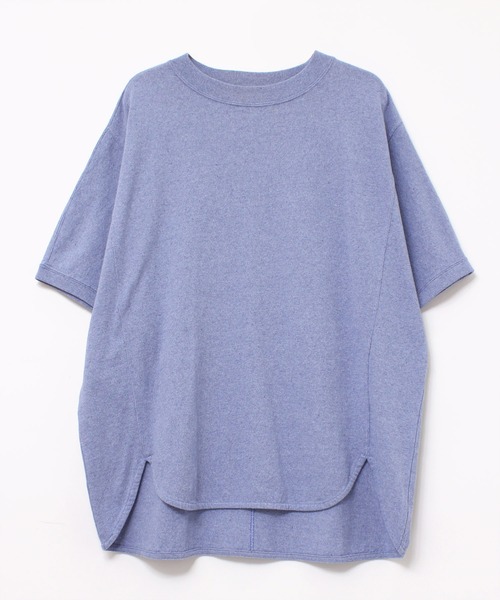 RNA-N（アールエヌエーエヌ）の「M1997 反毛オーガニック天竺Ｔシャツ（Tシャツ/カットソー・レディース・ブルー/ダークブルー/杢グレー・MEDIUM）」の4枚目の写真