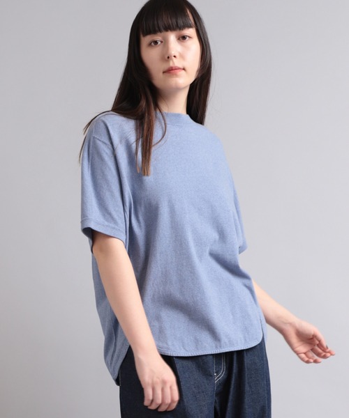 RNA-N（アールエヌエーエヌ）の「M1997 反毛オーガニック天竺Ｔシャツ（Tシャツ/カットソー・レディース・ブルー/ダークブルー/杢グレー・MEDIUM）」の7枚目の写真