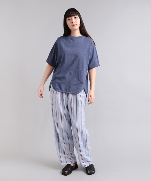 RNA-N（アールエヌエーエヌ）の「M1997 反毛オーガニック天竺Ｔシャツ（Tシャツ/カットソー・レディース・ブルー/ダークブルー/杢グレー・MEDIUM）」の17枚目の写真