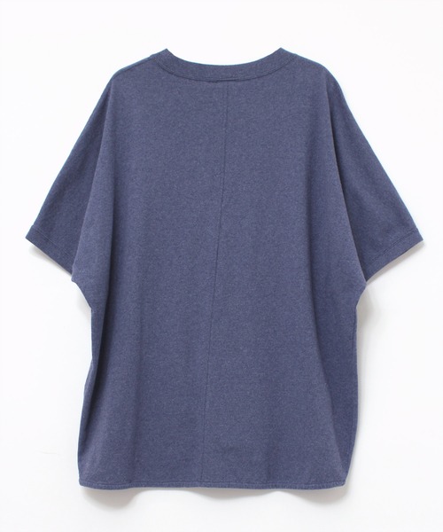 RNA-N（アールエヌエーエヌ）の「M1997 反毛オーガニック天竺Ｔシャツ（Tシャツ/カットソー・レディース・ブルー/ダークブルー/杢グレー・MEDIUM）」の6枚目の写真