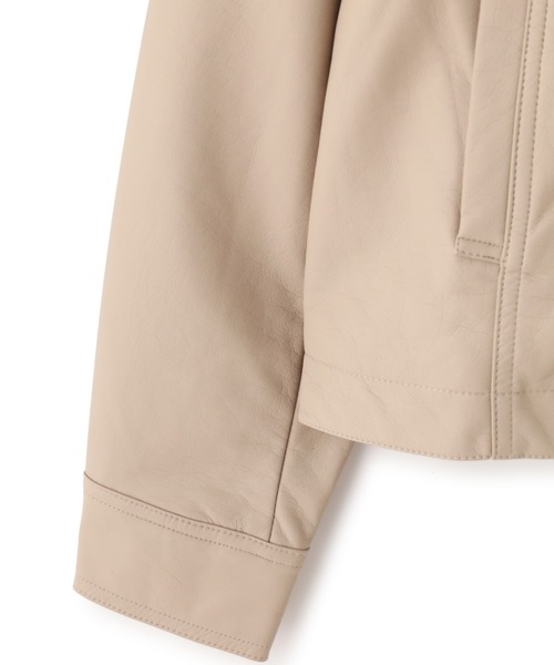 ROSE BUD(ローズバッド)の「ライダースジャケット(ライダースジャケット・レディース・ブラック/ベージュ・FREE)」の7枚目の写真