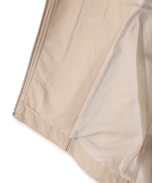 ROSE BUD(ローズバッド)の「ライダースジャケット(ライダースジャケット・レディース・ブラック/ベージュ・FREE)」の9枚目の写真