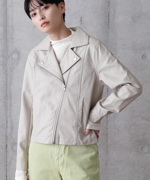 ROSE BUD(ローズバッド)の「ライダースジャケット(ライダースジャケット・レディース・ブラック/ベージュ・FREE)」の19枚目の写真