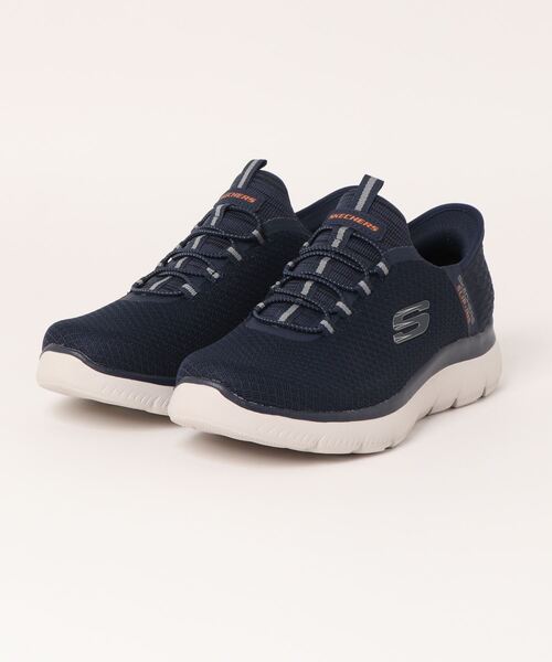 SKECHERS(スケッチャーズ)の「SKECHERS スケッチャーズ SLIP-INS スリップインズ SUMMITS-HIGH RANGE【超軽量/ワイド/ハンズフリー】メンズスニーカー(サミッツハイレンジ) 232457W(スニーカー・メンズ・ブラック/ネイビー・26.5cm/28.0cm/27.0cm/27.5cm/29.0cm/30.0cm/25.0cm/26.0cm/25.5cm/24.5cm/28.5cm)」の2枚目の写真