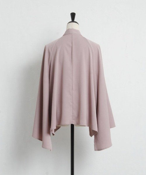 tocco closet（トッコ　クローゼット）の「【ZOZO限定】ボウタイリボンフレアスリットスリーブブラウス（シャツ/ブラウス・レディース・オフホワイト/ライトベージュ/ピンク・M）」の14枚目の写真
