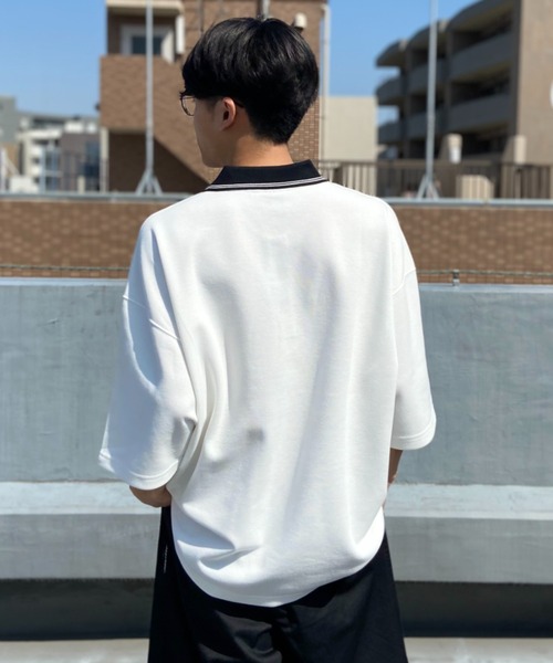 SANTA CRUZ(サンタクルーズ)の「【ムラサキスポーツ別注】SANTACRUZ/サンタクルーズ ポロシャツ ワンポイント オーバーサイズ/刺繍ロゴ コットンT 無地半袖ポロシャツ ARCH HAND POLO 502231206(ポロシャツ・メンズ・ブラック/ホワイト/ブラウン・L/XL/M)」の21枚目の写真