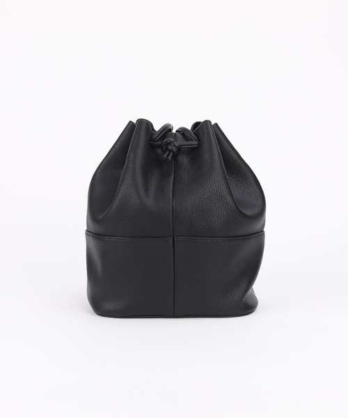 CEMONEMO(セモネモ)の「2way バケット 巾着 ショルダーバッグ(ショルダーバッグ・レディース・ブラウン/ベージュ/ブラック・FREE)」の10枚目の写真