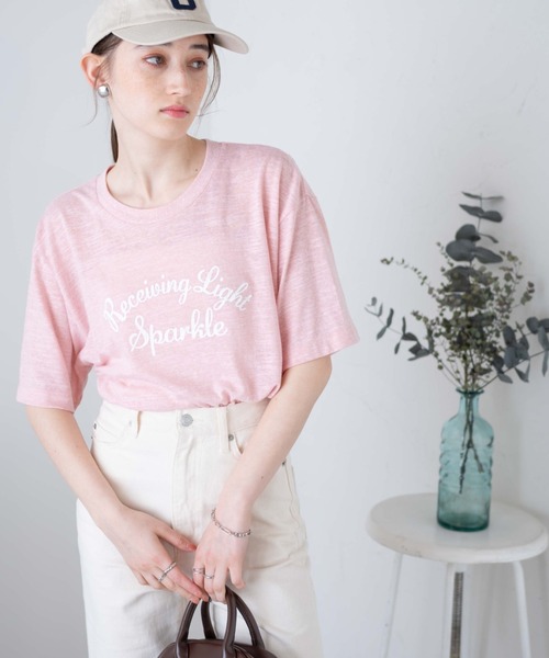 WEGO（ウィゴー）の「WEGO/ヴィンテージロゴT（Tシャツ/カットソー・メンズ・サックスブルー/ブラック/オフホワイト/ピンク・MEDIUM/LARGE）」の4枚目の写真