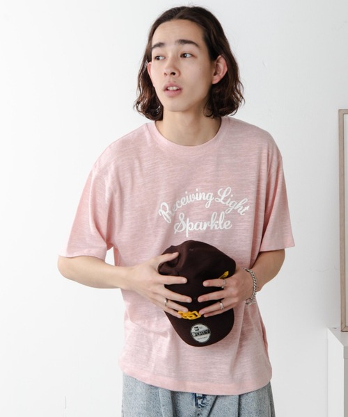 WEGO（ウィゴー）の「WEGO/ヴィンテージロゴT（Tシャツ/カットソー・メンズ・サックスブルー/ブラック/オフホワイト/ピンク・MEDIUM/LARGE）」の5枚目の写真