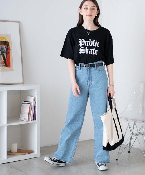 WEGO（ウィゴー）の「WEGO/ヴィンテージロゴT（Tシャツ/カットソー・メンズ・サックスブルー/ブラック/オフホワイト/ピンク・MEDIUM/LARGE）」の9枚目の写真
