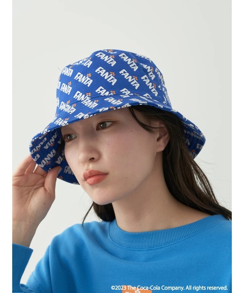 Coca Cola（コカコーラ）の「別注 Fanta「R」バケットハット（ハット・レディース・ロイヤルブルー・FREE）」の5枚目の写真