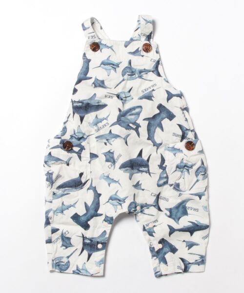Ocean&Ground(オーシャン&グラウンド)の「カメハメハベビーサロペット(70~80cm)(サロペット/オーバーオール・キッズ・マルチ/グリーン/アイボリー/ベージュ・80/90)」の1枚目の写真