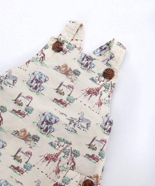 Ocean&Ground(オーシャン&グラウンド)の「カメハメハベビーサロペット(70~80cm)(サロペット/オーバーオール・キッズ・マルチ/グリーン/アイボリー/ベージュ・80/90)」の16枚目の写真