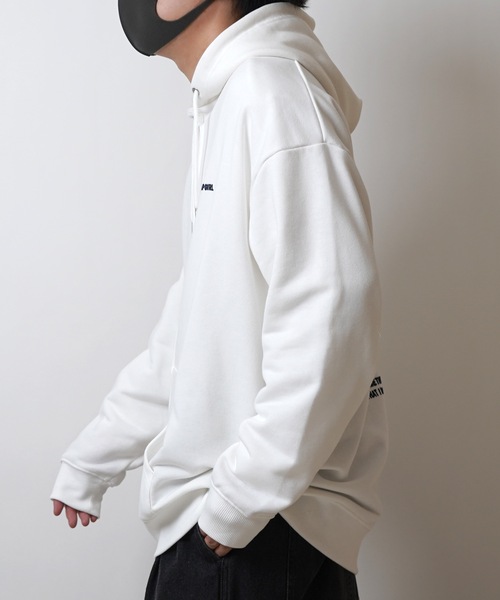 Red Cap Girl(レッドキャプガール)の「【RED CAP GIRL】フロッキー / サークルロゴ刺繍 バックプリント ビッグシルエット フルジップパーカー(パーカー・メンズ・ホワイト/ブルー/杢グレー/ブラック/グレー系その他/グレー系/ブルー系その他・M/L)」の21枚目の写真