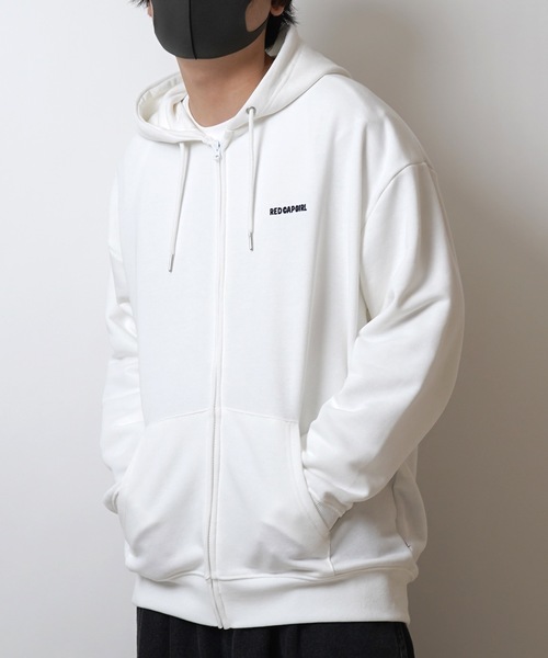 Red Cap Girl(レッドキャプガール)の「【RED CAP GIRL】フロッキー / サークルロゴ刺繍 バックプリント ビッグシルエット フルジップパーカー(パーカー・メンズ・ホワイト/ブルー/杢グレー/ブラック/グレー系その他/グレー系/ブルー系その他・M/L)」の17枚目の写真