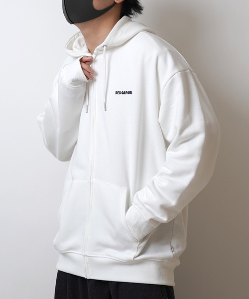 Red Cap Girl(レッドキャプガール)の「【RED CAP GIRL】フロッキー / サークルロゴ刺繍 バックプリント ビッグシルエット フルジップパーカー(パーカー・メンズ・ホワイト/ブルー/杢グレー/ブラック/グレー系その他/グレー系/ブルー系その他・M/L)」の19枚目の写真