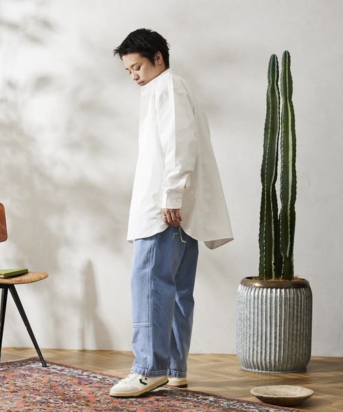 JOURNAL STANDARD relume（ジャーナルスタンダード　レリューム）の「【HOUSE HOLD / ハウスホールド】シャンブレーシャツ（シャツ/ブラウス・メンズ・ネイビー/ホワイト/ライトブルー/グリーン・2/3/4）」の14枚目の写真