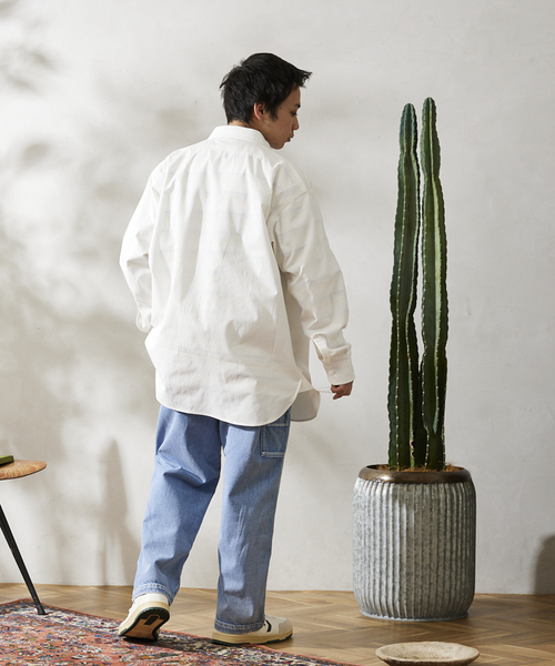 JOURNAL STANDARD relume（ジャーナルスタンダード　レリューム）の「【HOUSE HOLD / ハウスホールド】シャンブレーシャツ（シャツ/ブラウス・メンズ・ネイビー/ホワイト/ライトブルー/グリーン・2/3/4）」の15枚目の写真