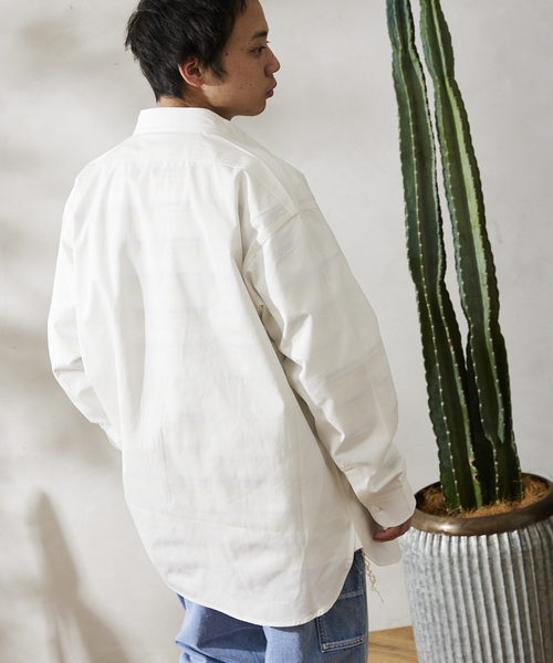 JOURNAL STANDARD relume（ジャーナルスタンダード　レリューム）の「【HOUSE HOLD / ハウスホールド】シャンブレーシャツ（シャツ/ブラウス・メンズ・ネイビー/ホワイト/ライトブルー/グリーン・2/3/4）」の17枚目の写真