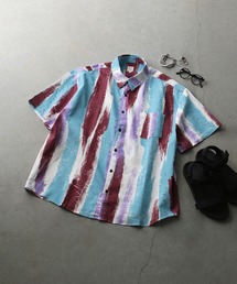 JUGLANS | Revo リネンミックスペイントssシャツ(シャツ/ブラウス)