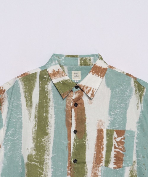 ＪＵＧＬＡＮＳ（ユグランス）の「Revo　リネンミックスペイントssシャツ（シャツ/ブラウス・メンズ・B/A/C・M/L）」の6枚目の写真