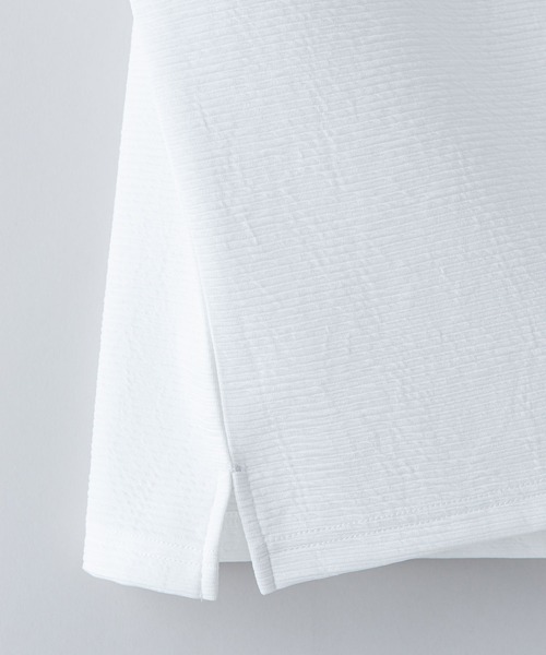 JEANS MATE(ジーンズメイト)の「KAITEKI+ ドライタッチ 吸水速乾 ストレッチ イージーケア ドライリップル 切り替えTシャツ(Tシャツ/カットソー・メンズ・ベージュ/ホワイト/ダークブルー/ネイビー・MEDIUM/LARGE/X-LARGE)」の12枚目の写真