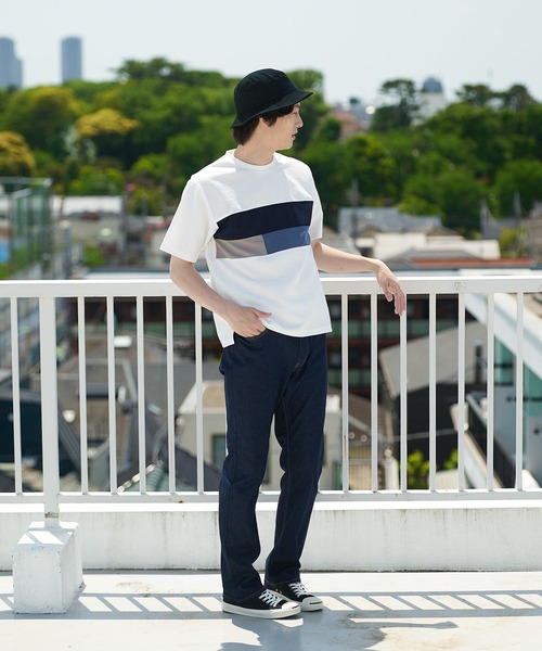 JEANS MATE(ジーンズメイト)の「KAITEKI+ ドライタッチ 吸水速乾 ストレッチ イージーケア ドライリップル 切り替えTシャツ(Tシャツ/カットソー・メンズ・ベージュ/ホワイト/ダークブルー/ネイビー・MEDIUM/LARGE/X-LARGE)」の15枚目の写真