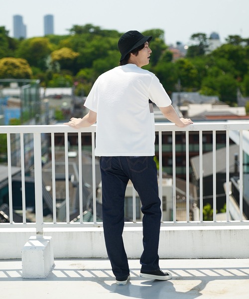 JEANS MATE(ジーンズメイト)の「KAITEKI+ ドライタッチ 吸水速乾 ストレッチ イージーケア ドライリップル 切り替えTシャツ(Tシャツ/カットソー・メンズ・ベージュ/ホワイト/ダークブルー/ネイビー・MEDIUM/LARGE/X-LARGE)」の16枚目の写真