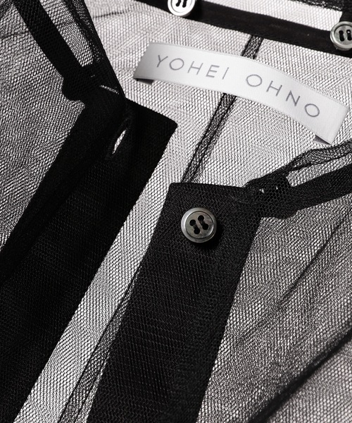 YOHEI OHNO(ヨウヘイオオノ)の「Armor Sleeve Tulle Shirt(シャツ/ブラウス・レディース・ブラック・36)」の4枚目の写真