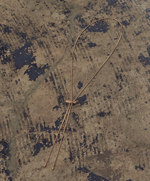 GOLDY（ゴールディ）の「ニュアンス メタル ループ タイ ネックレス（ネックレス・レディース・シルバー/シルバー系その他/ゴールド系その他/ゴールド・FREE）」の6枚目の写真