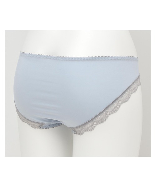 AMPHI(アンフィ)の「AMPHI/花束×エンブロイダリーレース ショーツ(ショーツ・レディース・ネイビー/サックスブルー/ブラック×ホワイト/グレイッシュベージュ・MEDIUM/LARGE)」の6枚目の写真