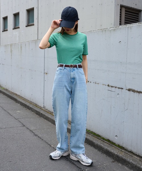 COLONY 2139(コロニートゥーワンスリーナイン)の「ミジンボーダー半袖Tシャツ(Tシャツ/カットソー・レディース・ブラック/グリーン/ブルー・FREE)」の7枚目の写真