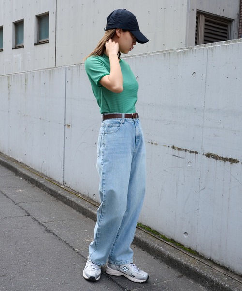 COLONY 2139(コロニートゥーワンスリーナイン)の「ミジンボーダー半袖Tシャツ(Tシャツ/カットソー・レディース・ブラック/グリーン/ブルー・FREE)」の9枚目の写真