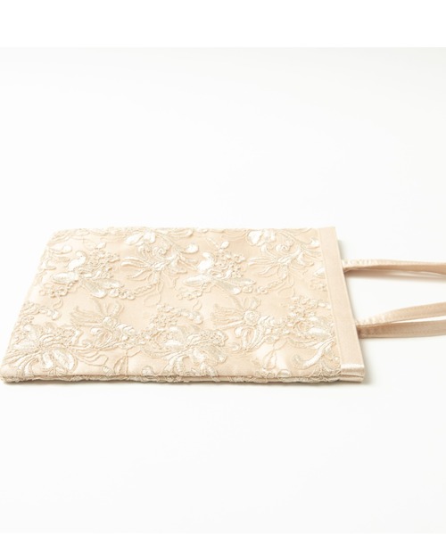Cupid Heart(キューピッドハート)の「【Cupid Heart】結婚式バッグ 刺繍レースサブバッグ(エコバッグ/サブバッグ・レディース・ブラック/ベージュ・MEDIUM)」の3枚目の写真