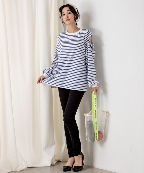 MILLION CARATS（ミリオンカラッツ）の「【GIFT】-TRICOTE- メッシュバッグ S（トートバッグ・レディース・オフホワイト/グレー・FREE）」の5枚目の写真