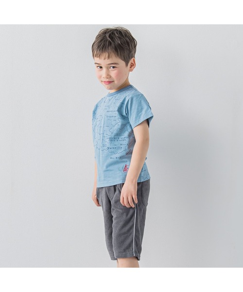 BeBe（ベベ）の「BeBe/パイルイージーハーフパンツ(80~140cm)（その他パンツ・キッズ・グレー/ブルー・140/90/130/80/110/100/120）」の7枚目の写真