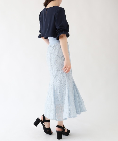 ASTORIA ODIER(アストリアオディール)の「ウエストリブレースワンピース(ワンピース・レディース・ブラック/サックスブルー/ラベンダー・SMALL/MEDIUM)」の13枚目の写真