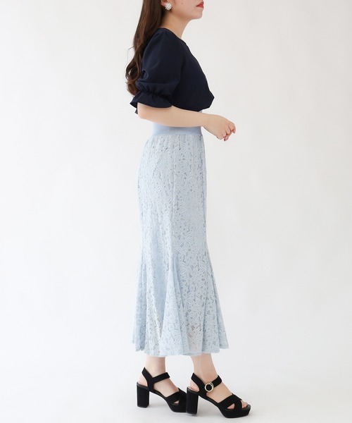 ASTORIA ODIER(アストリアオディール)の「ウエストリブレースワンピース(ワンピース・レディース・ブラック/サックスブルー/ラベンダー・SMALL/MEDIUM)」の14枚目の写真