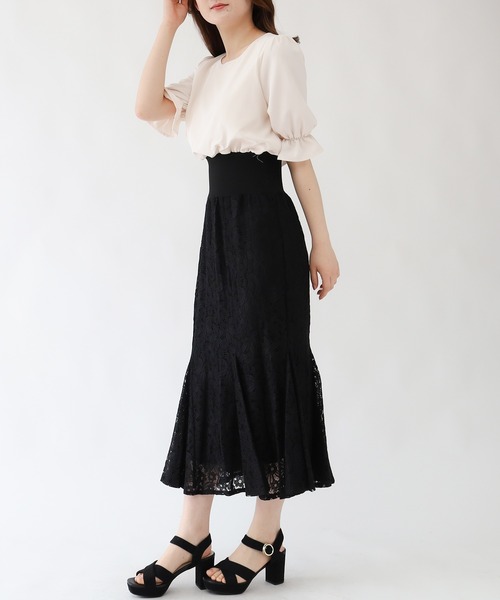 ASTORIA ODIER(アストリアオディール)の「ウエストリブレースワンピース(ワンピース・レディース・ブラック/サックスブルー/ラベンダー・SMALL/MEDIUM)」の17枚目の写真