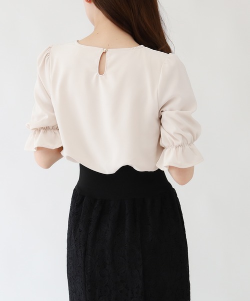 ASTORIA ODIER(アストリアオディール)の「ウエストリブレースワンピース(ワンピース・レディース・ブラック/サックスブルー/ラベンダー・SMALL/MEDIUM)」の22枚目の写真