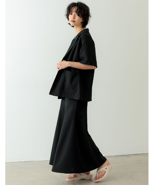 【STORY掲載】美品♡ ミースロエ　ハーフスリーブジャケット　グレー 大人気定番商品 STORY掲載】美品♡ ミースロエ グレー ハーフ