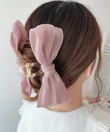 apres jour | 【apres jour×ARIAZ】シアーリボンヘアクリップ(バレッタ/ヘアクリップ)
